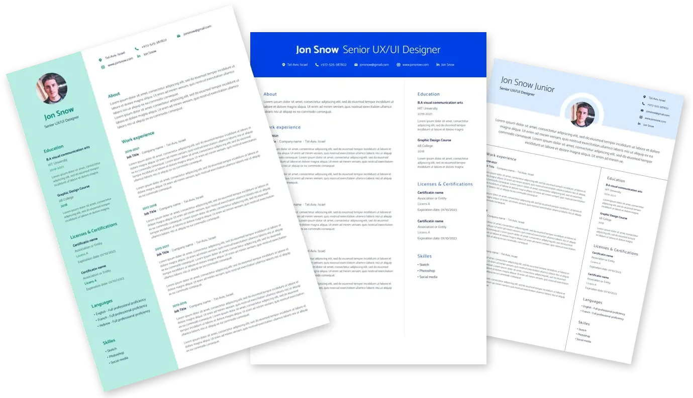 Professional CV Builder tool from Expoint.